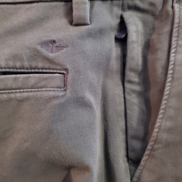 Dockers Straight Fit Khakis Casual Pants w/ Zipper Pocket Green Mens 36x32 - Picture 6 of 10